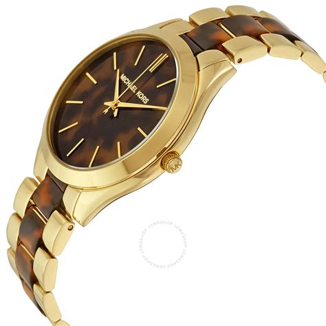 michael kors jet set watch tortoise shell|Michael Kors mk4284.